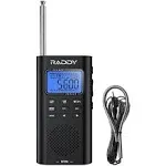 Raddy RF886 Shortwave Radio | AM/FM/SW/VHF/WB | Bluetooth Connection | Rechargeable Pocket Radio | NOAA