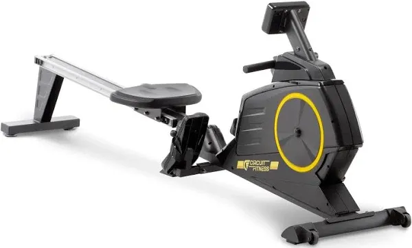 Circuit Fitness Deluxe Foldable Magnetic Rowing Machine with 8 Resistance Settings and LCD Monitor