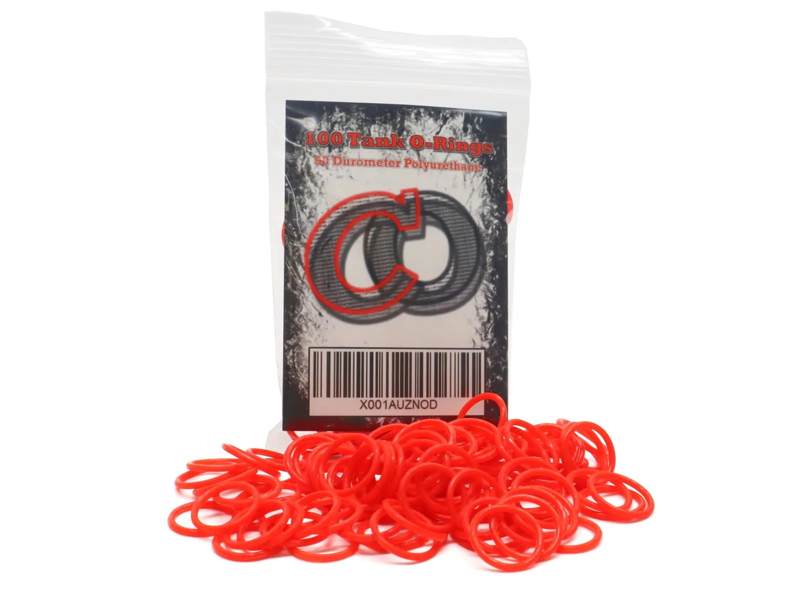 100 Polyurethane CO2 / HPA Tank O-Rings (90 Durometer) [RED] - urethane oring...