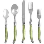 French Home 20-Piece Stainless-Steel Laguiole Flatware Set, Service for 4 - Spring Green