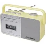 Studebaker SB2130CS Portable Cassette Player/Recorder with AM/FM Radio (Cream)