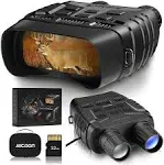 JStoon Night Vision Goggles Binoculars - Digital Infrared Black