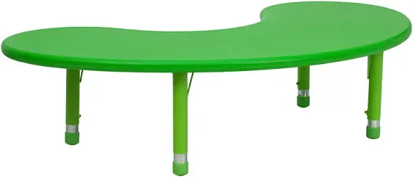 Flash Furniture YU-YCX-004-2-MOON-TBL-GREEN-GG Preschool Activity Table