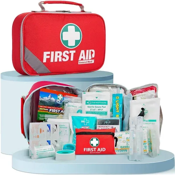 General Medi 2-in-1 First Aid Kit + 43 Piece Mini