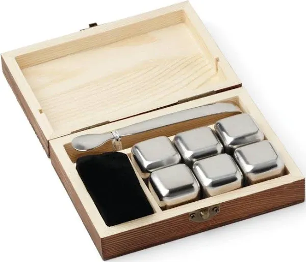 Cambridge Stainless Steel Whiskey Stone Set