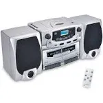 Bluetooth Audio System with Double Cassette Recorder and Built-In Mic (SC-2121BT)