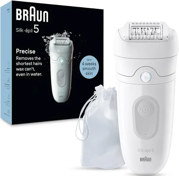 Braun Silk-épil 5 Epilator, Hair Removal Device, Wet/Dry, SE5-011, Grey