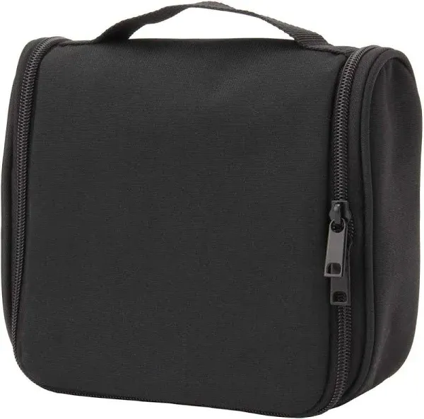 MUJI Black Polyester Hanging Toiletry Case 16x19x6cm