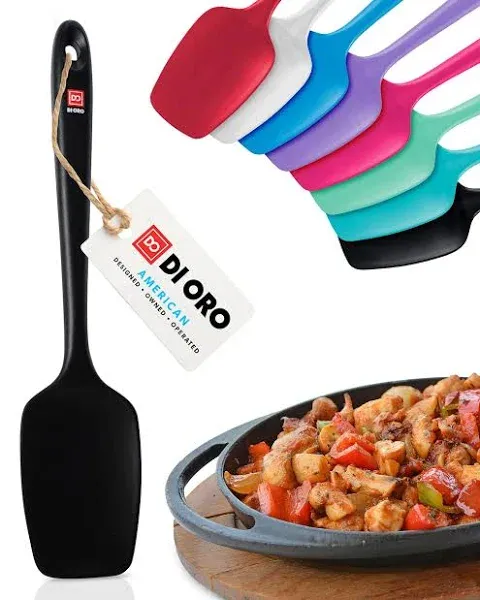 di Oro - Silicone Spoon - 600F Heat-Resistant Spatula - Seamless Design - Pro-G