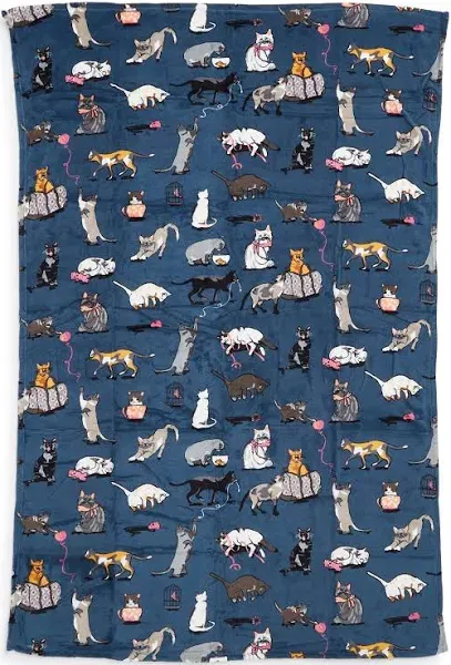 Vera Bradley Cat's Meow Fleece Throw Blanket