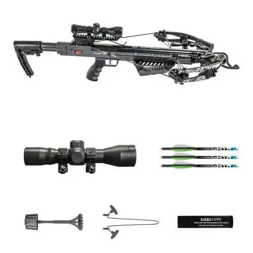 Killer Instinct Burner 415 Crossbow Bow Pro Package with 3 Arrow Bolts and Ad...