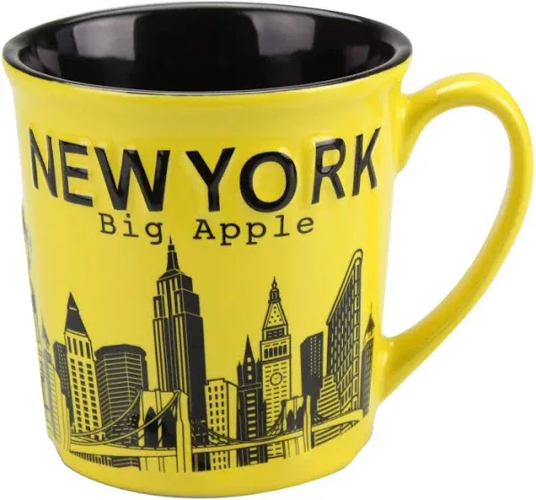 Torkia New York Big Apple City Skyline Jumbo Ceramic Mugs