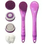 Blushly Cleansing &amp; Exfoliating Body Brush w/ 4 Brush Heads