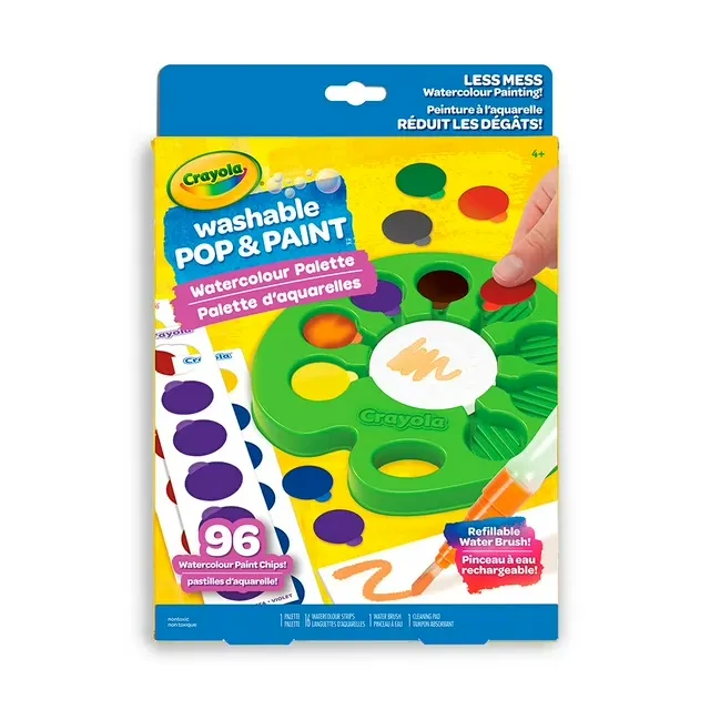 Crayola Pop & Paint Washable Watercolor Palette