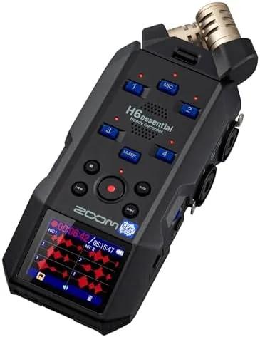 Zoom H6essential 6-Track 32-Bit Float Portable Audio Recorder