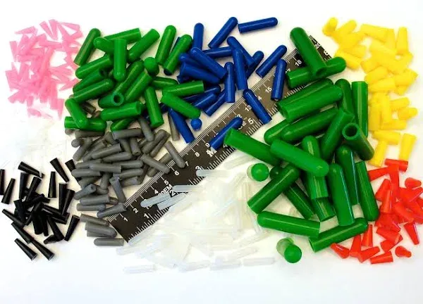 350pc Ultra Precision High Temp Silicone Rubber Plug & Cap Kit Powder Coating Custom Paint Supplies