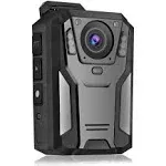 Aolbea 1440P QHD Police Body Camera Built-in 64GB Record Video Audio Picture 2.0” LCD Infrared Night Vision,3300 mAh Battery Waterproof Shockproof Lightweight Data-encrypt for Law Enforcement Record