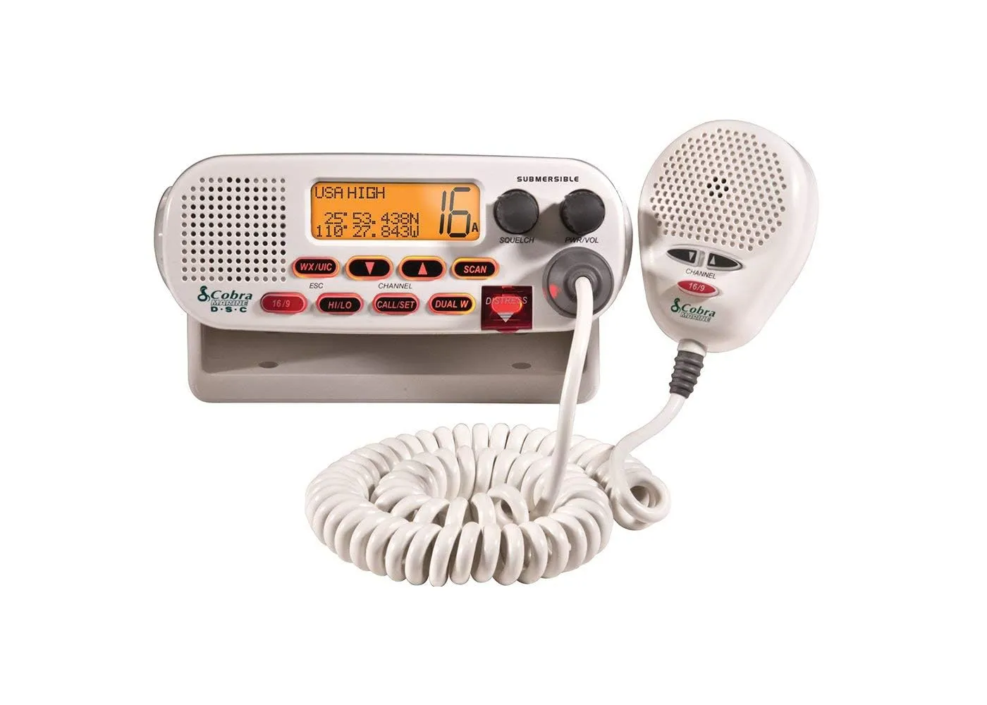 Cobra MR F45-D Fixed-Mount Class D VHF Radio