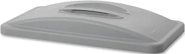 Rubbermaid FG268888LGRAY Slim Jim Handle Top Lid