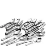 Gorham Frosted Melon Bud 45-Piece Flatware Set, 7.70 LB