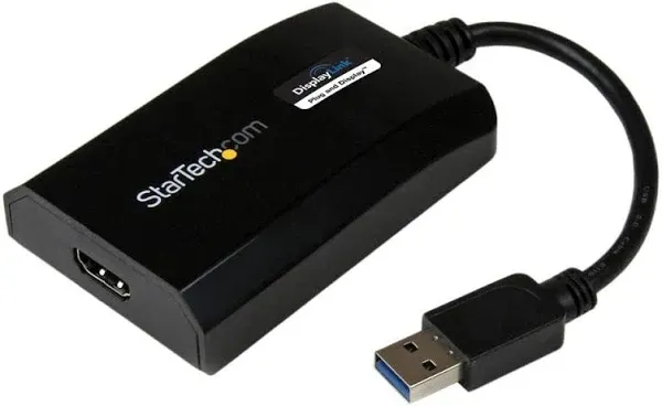 StarTech.com USB 3.0 to HDMI Adapter, DisplayLink Certified, 1920x1200, USB-A