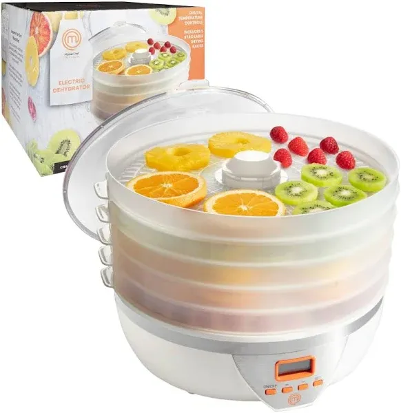 MasterChef Food Dehydrator with 5 Trays and Digital Temperature Controls