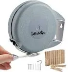 Retractable Clothesline 40 Feet Indoor Outdoor Heavy Duty PVC Clothes Line