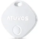 ATUVOS Key Finder, Bluetooth Tracker Pairs with Apple Find My (iOS Only), Device, Keys, Luggage Tracker, IP67, Up to 200 ft Range (1 Pack)