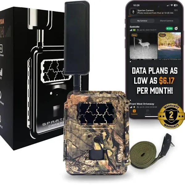 Spartan Gocam 4G LTE Trail Camera, AT&amp;T Certified, Remotely Update Camera Settin