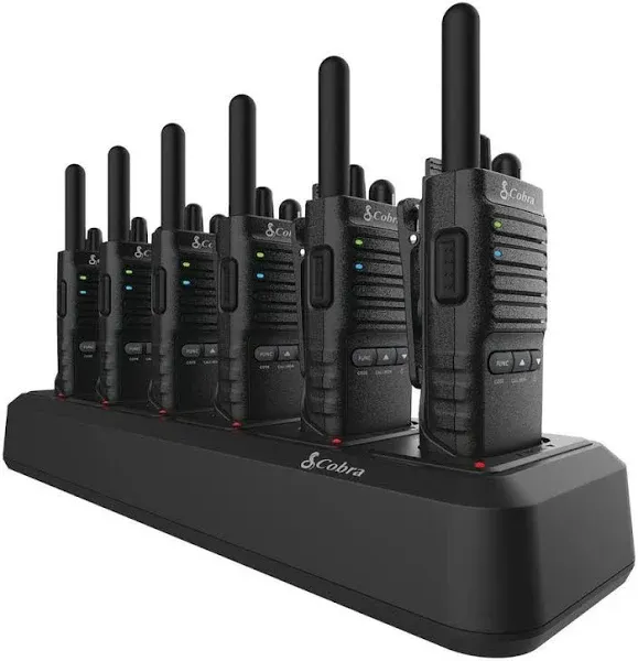 Cobra PX650 42-Miles Range Rechargeable 2-Way Radio (6-Pack) PX650-BCH6