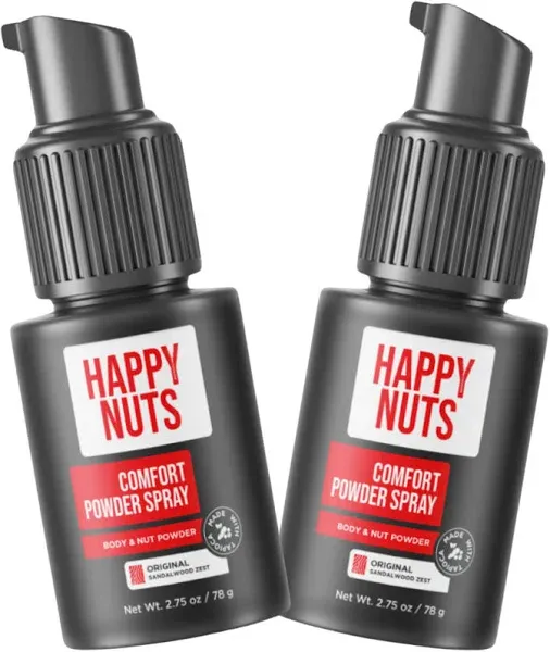 Happy Nuts Mens Comfort Powder Spray: Anti Chafing & Deodorant,... 