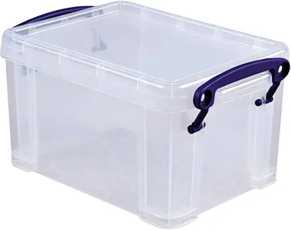 Really Useful Boxes 1.6C Storage Box Transparent Rectangular Polypropyl ~D~