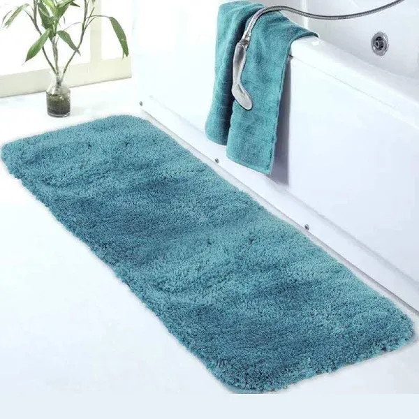 Walensee Bathroom Rug Non Slip Bath Mat (16 X 24, Hunter Green) Water Absorbent 