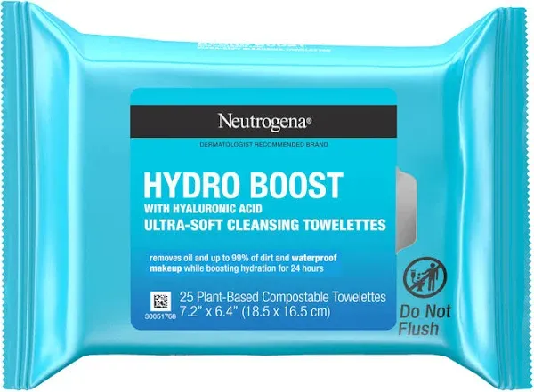 Neutrogena Hydroboost Facial Cleansing Wipes - 25 Count