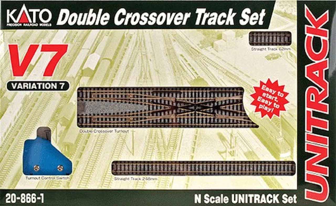 Kato Complete Set N Scale V7 Set Double Crossover Track 20-866-1