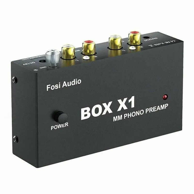 Fosi Audio Box X1 Phono Preamp For mm Turntable Mini Stereo Audio