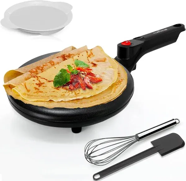 New Nutrichef Electric Griddle - Crepe Maker Hot Plate Cooktop Model AZPKCRM