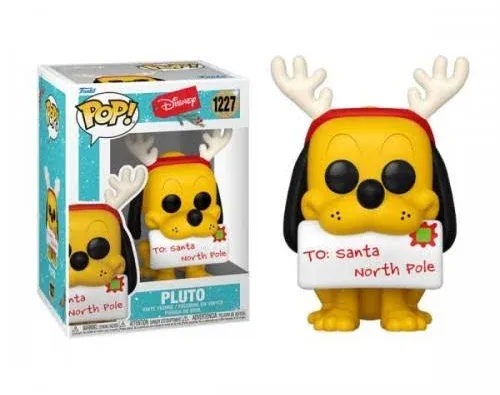 Disney - Pluto Holiday US Exclusive Flocked Pop! Vinyl | FUN66369 | Ozzie Collectables