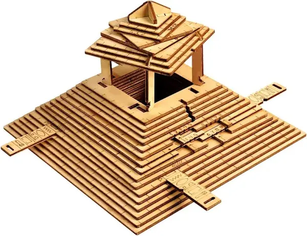 Quest Pyramid – Wooden Puzzle from EscapeWelt. Escape Puzzle Box for Adults. Gift Box Brainteaser Puzzle