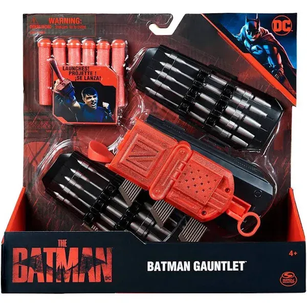 DC Comics, Batman Gauntlet with Launcher, Interactive Role-Play Toy, The Batman