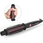 Phoebe Curling Iron Brush, 1 inch Dual Voltage Travel-Friendly Tourmal