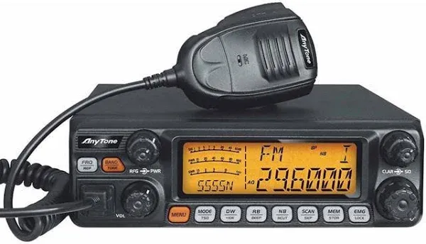 Anytone At-5555n 10 Meter Radio For Truck With ssb/fm/am/pa Mode,high Power Output 12w am,30w fm,ssb 30w Pep