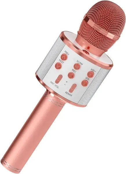 New Kids Microphone for Singing Wireless Bluetooth Karaoke Microphone for Adults