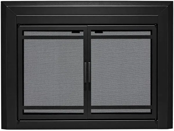 UniFlame "Kendall" Cabinet-style Fireplace Doors with Smoke Tempered Glass