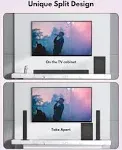 2 In 1 Separable Sound Bars For Tv With Subwoofer Bluetooth 5.0 Surround System 