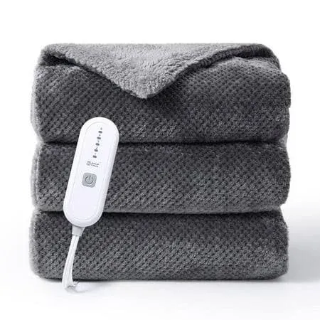 CAROMIO Heated Electric Blanket Throw