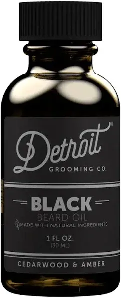 Detroit Grooming Co. Black Edition Beard Oil-Tones of Vetiver, Amber &