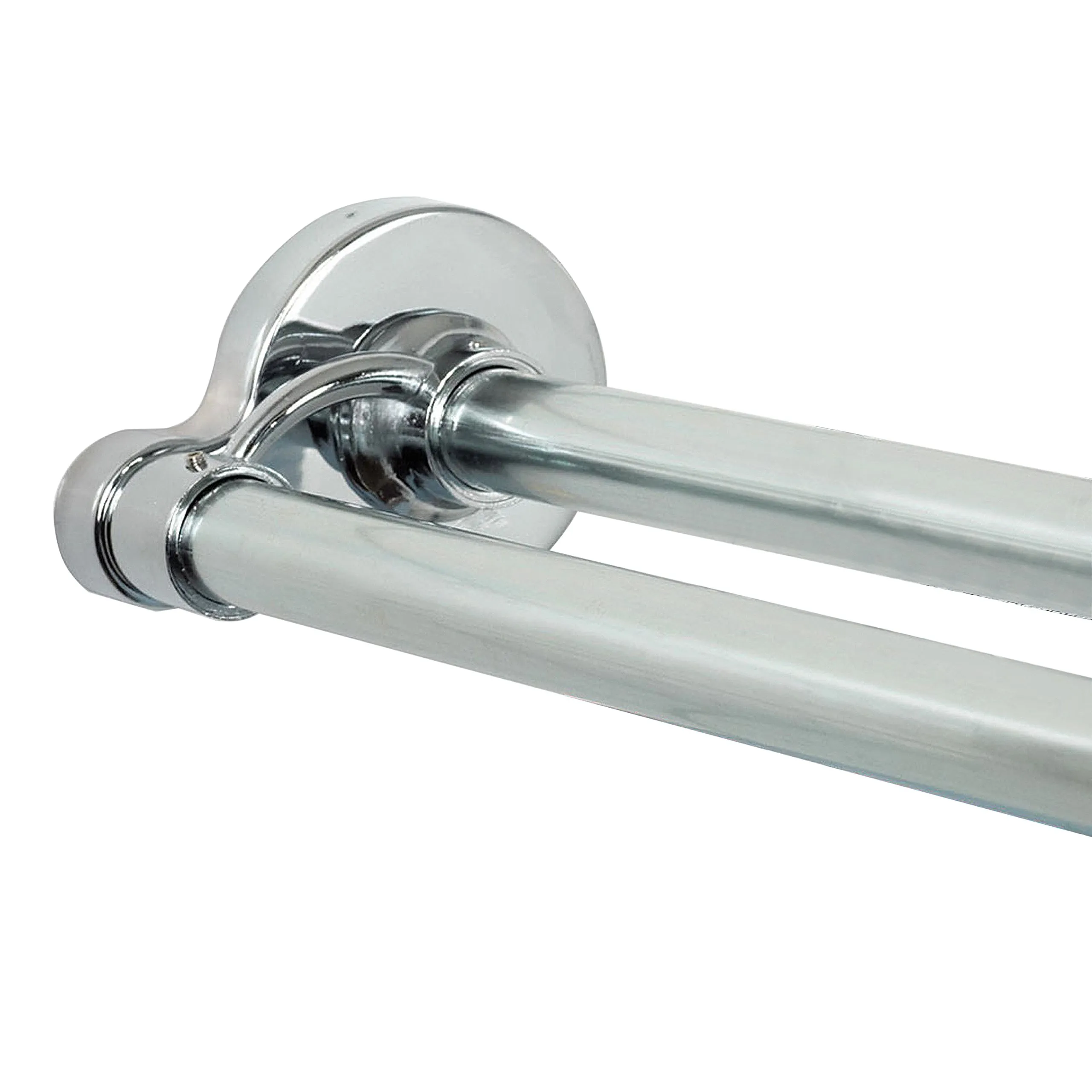 Zenna Home Double Curtain Rod 72 in. L Chrome