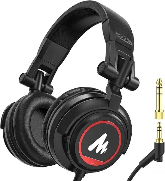 MAONO 50MM Drivers Over Ear Studio Headphones, AU-MH501 Stereo Monitor 