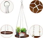 Macrame Plant Hanger - 2 Set Indoor Hanging Planter Shelf - Hanging Planter 